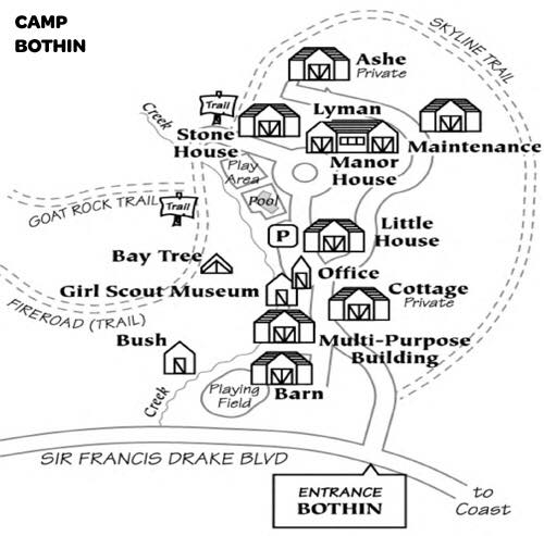 Camp Bothin map